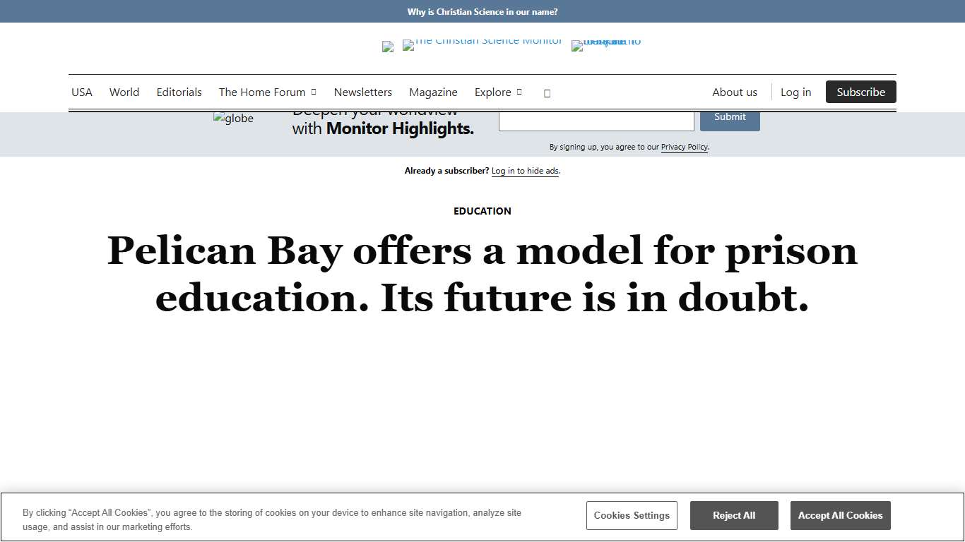 Pelican Bay offers a model for prison education. Can it last under Trump? - CSMonitor.com